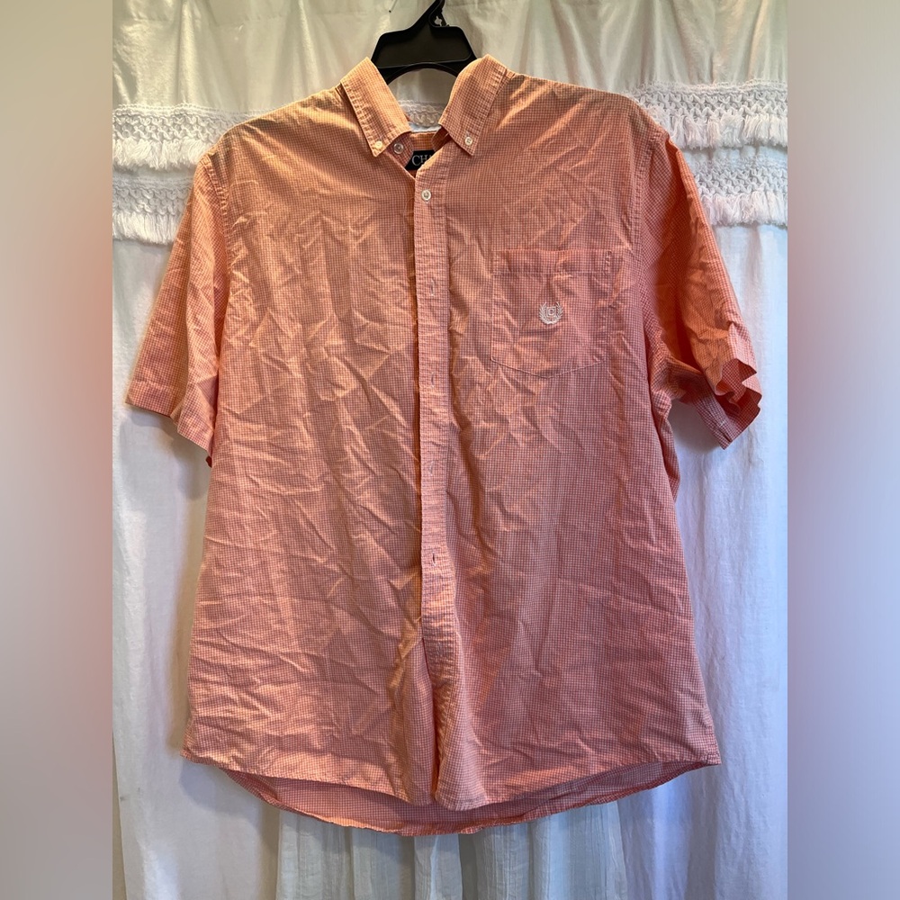 Chaps Men's Coral Button-Down Shirt